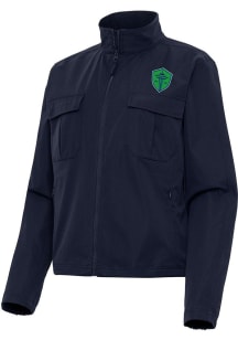 Antigua Seattle Sounders FC Womens Navy Blue Even Par Light Weight Jacket