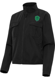 Antigua Seattle Sounders FC Womens Black Even Par Light Weight Jacket
