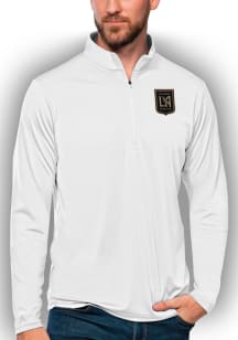 Antigua Los Angeles FC Mens White Tribute Long Sleeve Qtr Zip Pullover