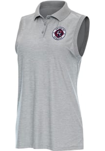 Antigua New England Revolution Womens Grey Recap Polo Shirt
