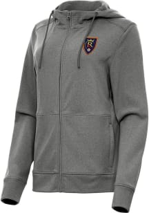 Antigua Real Salt Lake Womens Black Seeker Light Weight Jacket