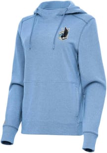 Antigua Minnesota United FC Womens Light Blue Justice Hooded Sweatshirt