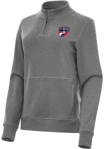 Antigua FC Dallas Womens Black Crush Qtr Zip