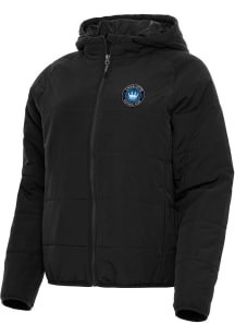 Antigua Charlotte FC Womens Black Universe Filled Jacket