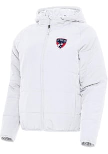 Antigua FC Dallas Womens White Universe Filled Jacket