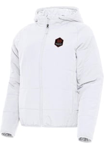 Antigua Houston Dynamo Womens White Universe Filled Jacket