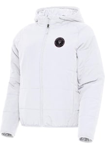 Antigua Inter Miami CF Womens White Universe Filled Jacket
