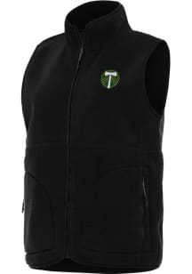 Antigua Portland Timbers Womens Black Nostalgic Vest
