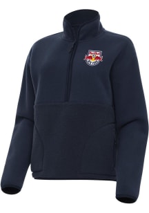 Antigua New York Red Bulls Womens Navy Blue Figure Qtr Zip