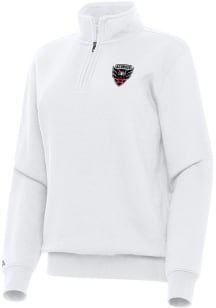 Antigua DC United Womens White Victory Qtr Zip