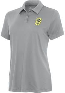 Antigua Nashville SC Womens Grey Reprocess Recycled Short Sleeve Polo Shirt