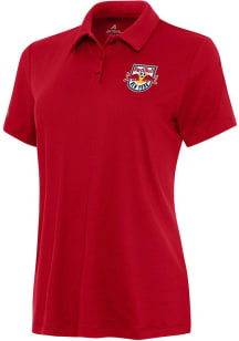 Antigua New York Red Bulls Womens Red Reprocess Recycled Short Sleeve Polo Shirt