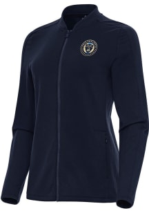Antigua Philadelphia Union Womens Navy Blue Continual Light Weight Jacket