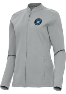 Antigua Charlotte FC Womens Grey Regard Light Weight Jacket