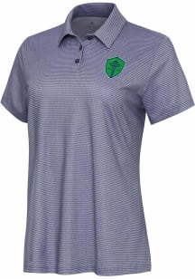 Antigua Seattle Sounders FC Womens White Rings Short Sleeve Polo Shirt