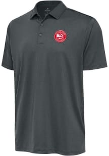 Antigua Atlanta Hawks Mens Grey Ellipse Short Sleeve Polo