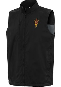 Antigua Arizona State Sun Devils Mens Black Brisk Sleeveless Jacket