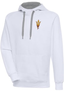 Antigua Arizona State Sun Devils Mens White Victory Long Sleeve Hoodie