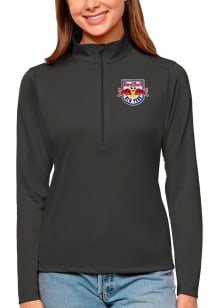Antigua New York Red Bulls Womens Grey Tribute Qtr Zip Pullover