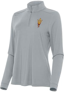 Antigua Arizona State Sun Devils Womens Grey Intent Qtr Zip