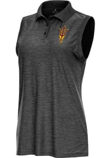Antigua Arizona State Sun Devils Womens Black Recap Polo Shirt
