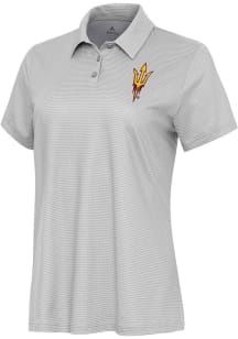 Antigua Arizona State Sun Devils Womens White Rings Short Sleeve Polo Shirt