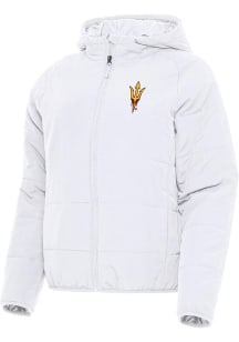 Antigua Arizona State Sun Devils Womens White Universe Filled Jacket