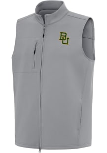 Antigua Baylor Bears Mens Grey Demand Sleeveless Jacket