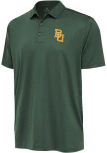Antigua Baylor Bears Mens Green Ellipse Short Sleeve Polo