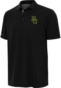 Antigua Baylor Bears Mens Black Era Short Sleeve Polo