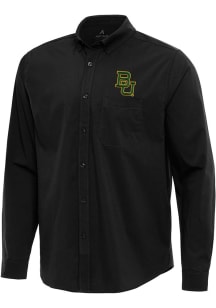 Antigua Baylor Bears Mens Black Flight Long Sleeve Dress Shirt