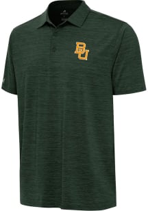 Antigua Baylor Bears Mens Green Layout Short Sleeve Polo