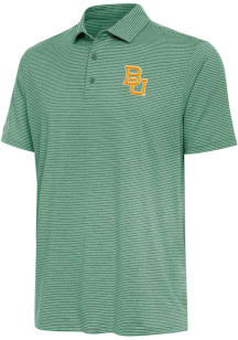Antigua Baylor Bears Mens Green Scheme Short Sleeve Polo