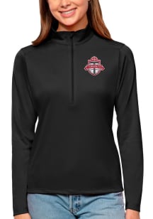 Antigua Toronto FC Womens Black Tribute Qtr Zip Pullover
