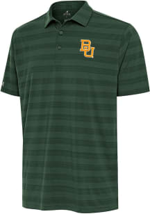 Antigua Baylor Bears Mens Green Tunnel Short Sleeve Polo