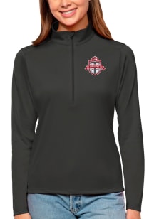 Antigua Toronto FC Womens Grey Tribute Qtr Zip Pullover