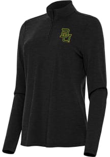 Antigua Baylor Bears Womens Black Bright Qtr Zip