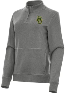 Antigua Baylor Bears Womens Black Crush Qtr Zip