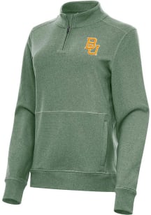 Antigua Baylor Bears Womens Green Crush Qtr Zip