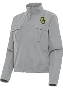 Antigua Baylor Bears Womens Grey Even Par Light Weight Jacket