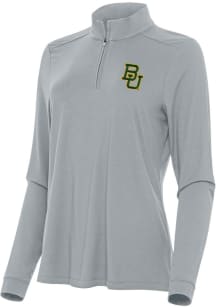 Antigua Baylor Bears Womens Grey Intent Qtr Zip