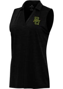 Antigua Baylor Bears Womens Black Layout Polo Shirt