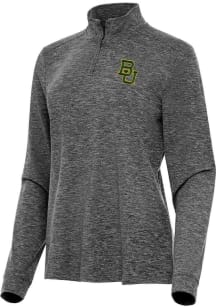 Antigua Baylor Bears Womens Black Mentor Qtr Zip Pullover