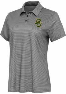 Antigua Baylor Bears Womens White Rings Short Sleeve Polo Shirt