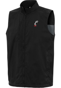 Antigua Cincinnati Bearcats Mens Black Brisk Sleeveless Jacket