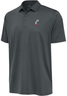 Antigua Cincinnati Bearcats Mens Grey Ellipse Short Sleeve Polo