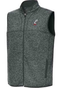 Antigua Cincinnati Bearcats Mens Grey Fortune Sleeveless Jacket