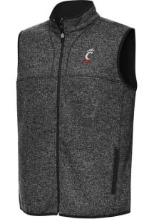 Antigua Cincinnati Bearcats Mens Black Fortune Sleeveless Jacket