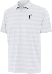 Antigua Cincinnati Bearcats Mens White Tunnel Short Sleeve Polo
