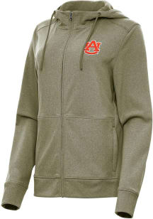 Antigua Auburn Tigers Womens Olive Seeker Light Weight Jacket